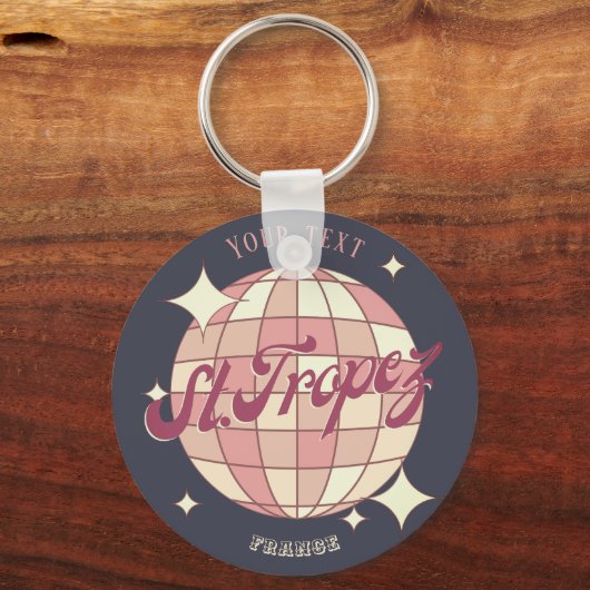 セントトロペスフランスホリデーヴィンテージアクセサリー キーホルダー (正面)
