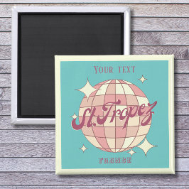 セントトロペスフランスレトロティール（緑がかった色）土産 マグネット