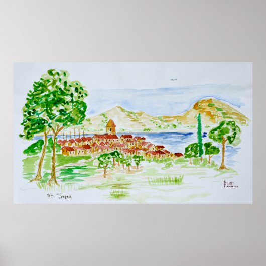 セントトロペス |リビフランスのエラ(フランス) ポスター (正面)