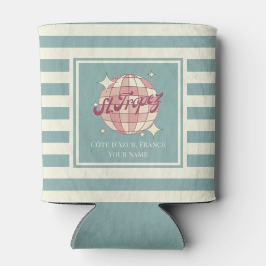 セントトロペスSt Saint Tropezフランスの夏のドリンク缶クーラー 缶クーラー (裏面)