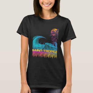 セントトロペレトロ80sスタイルヴィンテージVaporwave Su Tシャツ