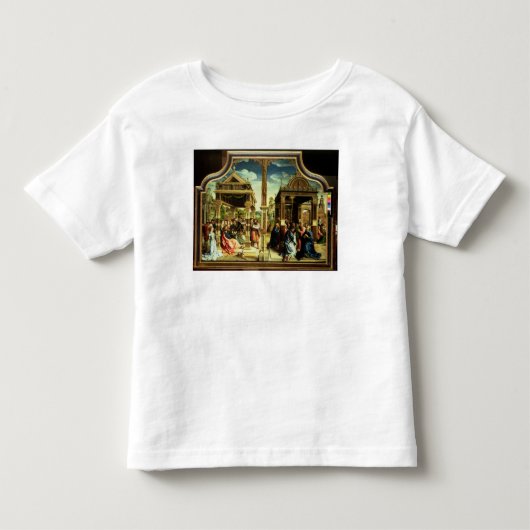セントトーマスおよびセントマシュー島の祭壇の背後の飾り トドラーTシャツ (正面)