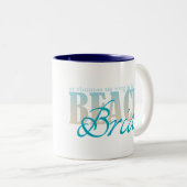 セントトーマスのビーチの花嫁のコーヒー・マグ ツートーンマグカップ (正面右)