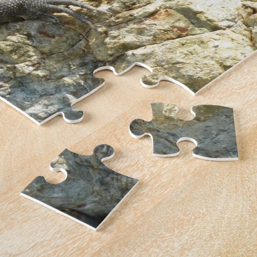 セントトーマスの岩の上のイグアナ ジグソーパズル (側面)