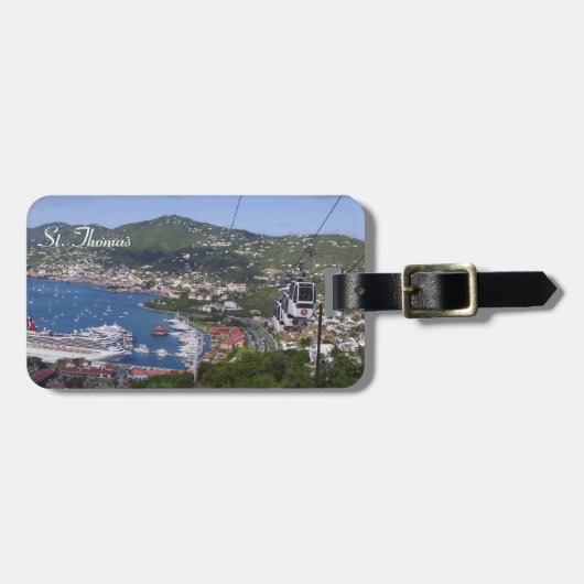 セントトーマスの荷物のラベル ラゲッジタグ (正面横)