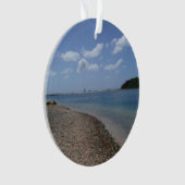 セントトーマスの距離で帆船 オーナメント (正面)