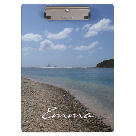 セントトーマスの距離で帆船 クリップボード (正面)