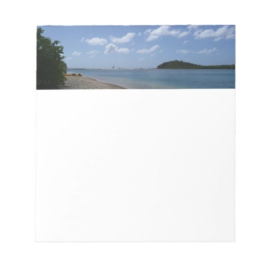 セントトーマスの距離で帆船 ノートパッド (正面)