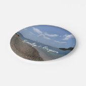 セントトーマスの距離で帆船 ペーパープレート (アングル)