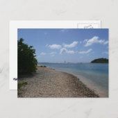 セントトーマスの距離で帆船 ポストカード (正面/裏面)