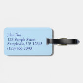 セントトーマスの距離で帆船 ラゲッジタグ (裏面横)