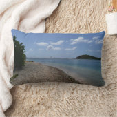 セントトーマスの距離で帆船 ランバークッション (ブランケット)