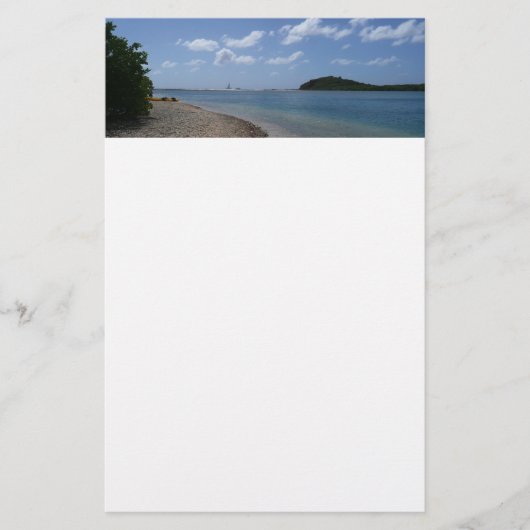 セントトーマスの距離で帆船 便箋 (正面)