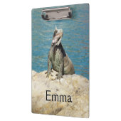 セントトーマスのIguana熱帯野生動物写真 クリップボード (左)