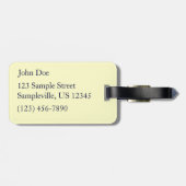 セントトーマスのIguana熱帯野生動物写真 ラゲッジタグ (裏面横)