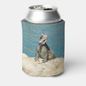 セントトーマスのIguana熱帯野生動物写真 缶クーラー (缶裏面)