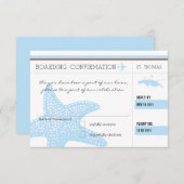 セントトーマスへの搭乗券 RSVP (正面/裏面)