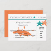 セントトーマスへのRSVPの搭乗券 出欠カード (正面/裏面)