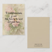 セントトーマスアクィナスの引用文のバラの神聖なカード 名刺 (正面/裏面)