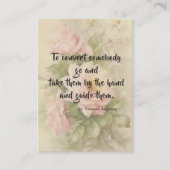 セントトーマスアクィナスの引用文のバラの神聖なカード 名刺 (正面)