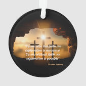 セントトーマスアクィナス引用文オン信仰オーナメント オーナメント (裏面)