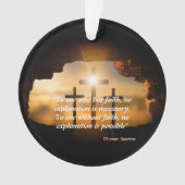 セントトーマスアクィナス引用文オン信仰オーナメント オーナメント (正面)