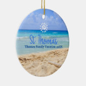 セントトーマスビーチバケーションファミリートリップ セラミックオーナメント (右)