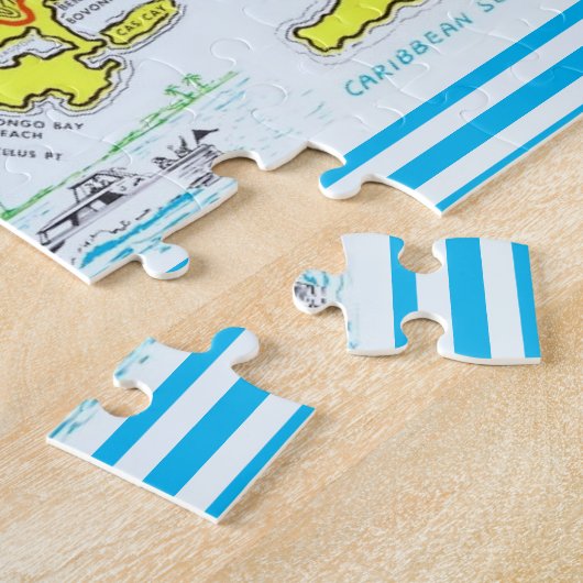 セントトーマスヴァージン諸島詳細地図 ジグソーパズル (側面)