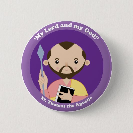 セントトーマス使徒 缶バッジ (正面)