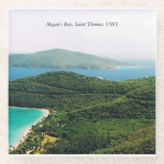 セントトーマス写真とガラスコアスター ガラスコースター (正面)