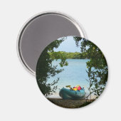 セントトーマス島、米領バージン諸島でのカヤッキング マグネット (正面/裏面)