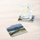 セントトーマス教会および山のスロベニアのコースター スクエアペーパーコースター (インサイチュ)