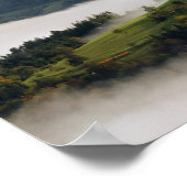 セントトーマス教会とスロベニアの山のポスター ポスター (角)