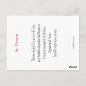 セントトーマス祈りの言葉カード ポストカード (裏面)