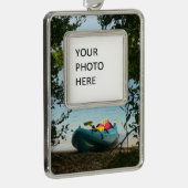 セントトーマス米ヴァージン諸島でカヤック シルバープレートフレームオーナメント (右)