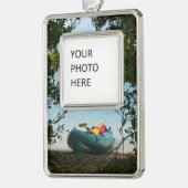 セントトーマス米ヴァージン諸島でカヤック シルバープレートフレームオーナメント (左)