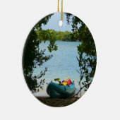 セントトーマス米ヴァージン諸島でカヤック セラミックオーナメント (右)