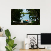 セントトーマス米ヴァージン諸島でカヤック ポスター (ホームオフィス)