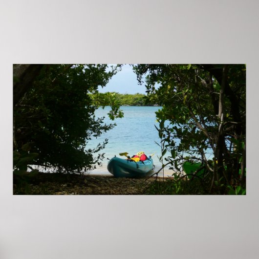 セントトーマス米ヴァージン諸島でカヤック ポスター (正面)