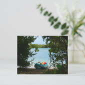 セントトーマス米ヴァージン諸島でカヤック ポストカード (スタンド正面)