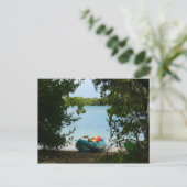 セントトーマス米ヴァージン諸島でカヤック ポストカード (スタンド正面)