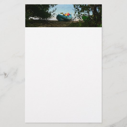 セントトーマス米ヴァージン諸島でカヤック 便箋 (正面)