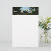 セントトーマス米ヴァージン諸島でカヤック 便箋 (スタンド正面)