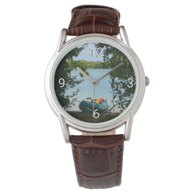 セントトーマス米ヴァージン諸島でカヤック 腕時計 (正面)