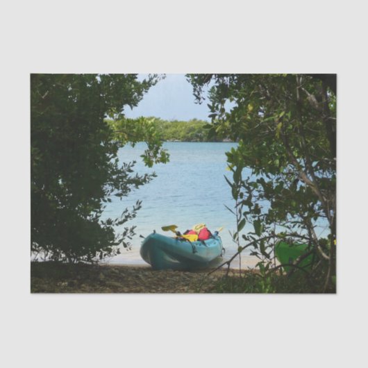 セントトーマス米ヴァージン諸島でカヤック 薄葉紙 (正面)