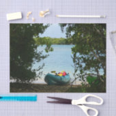 セントトーマス米ヴァージン諸島でカヤック 薄葉紙 (クラフト)