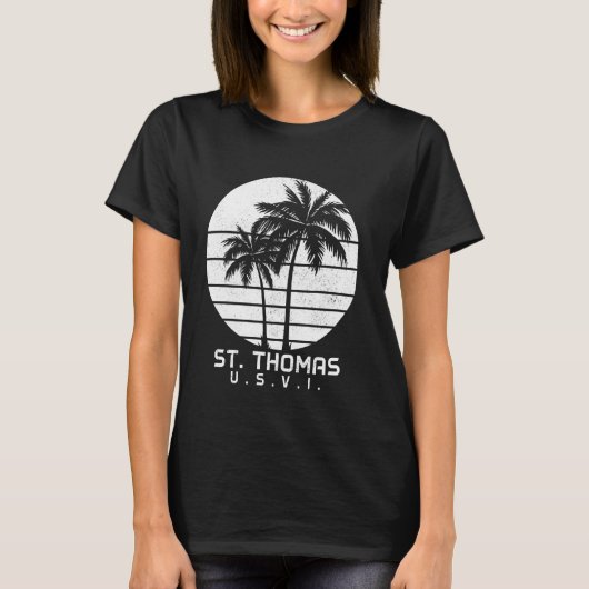 セントトーマス米ヴァージン諸島プライド休暇USVI V Tシャツ (正面)
