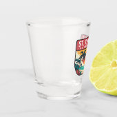 セントトーマス米ヴァージン諸島レトロエンブレム ショットグラス (左)