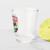 セントトーマス米ヴァージン諸島レトロエンブレム ショットグラス (右)