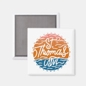 セントトーマス米ヴァージン諸島 マグネット (正面/裏面)